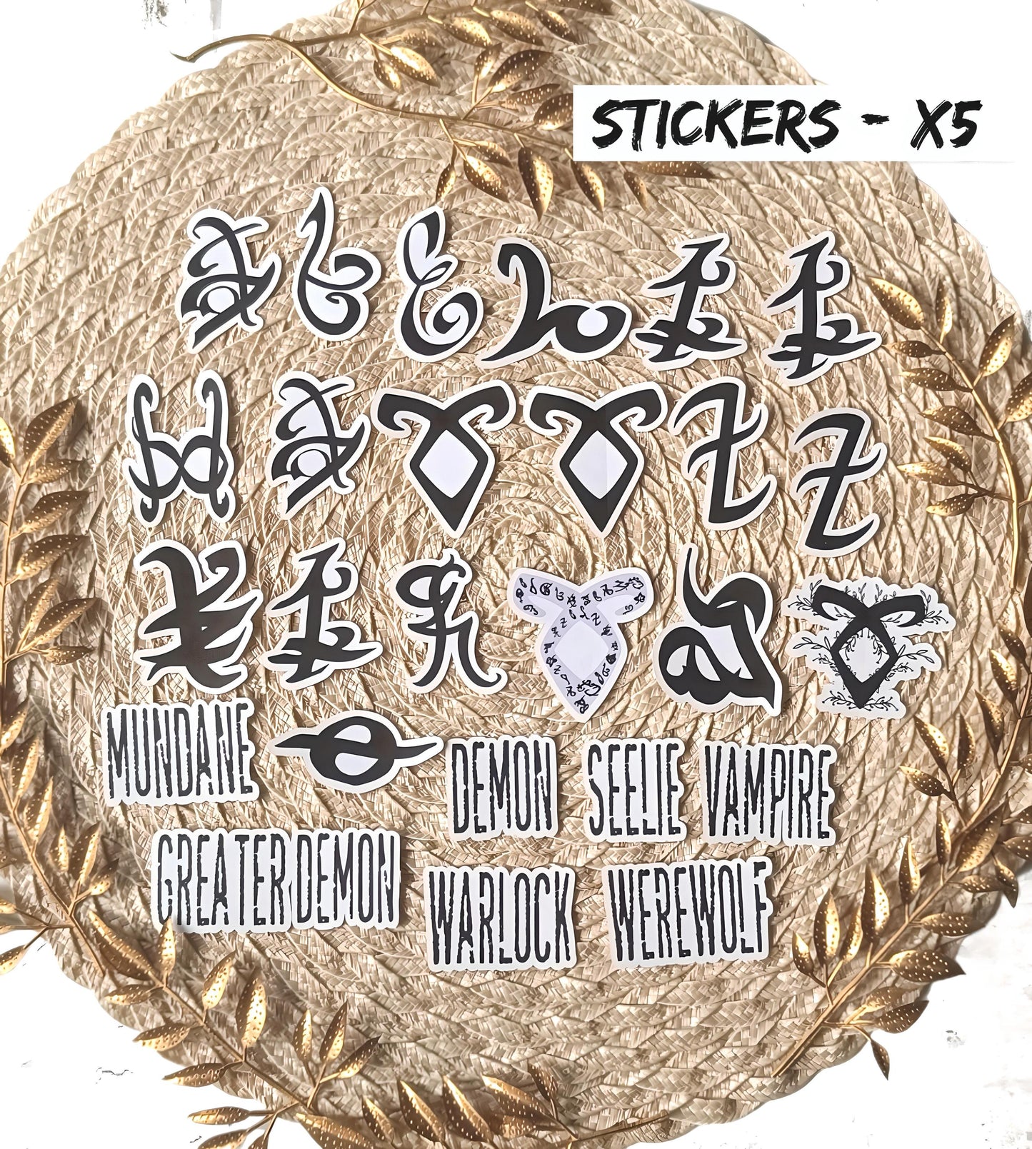 Shadowhunters Stickers | Mortal Instruments Vinyl Sticker Pack