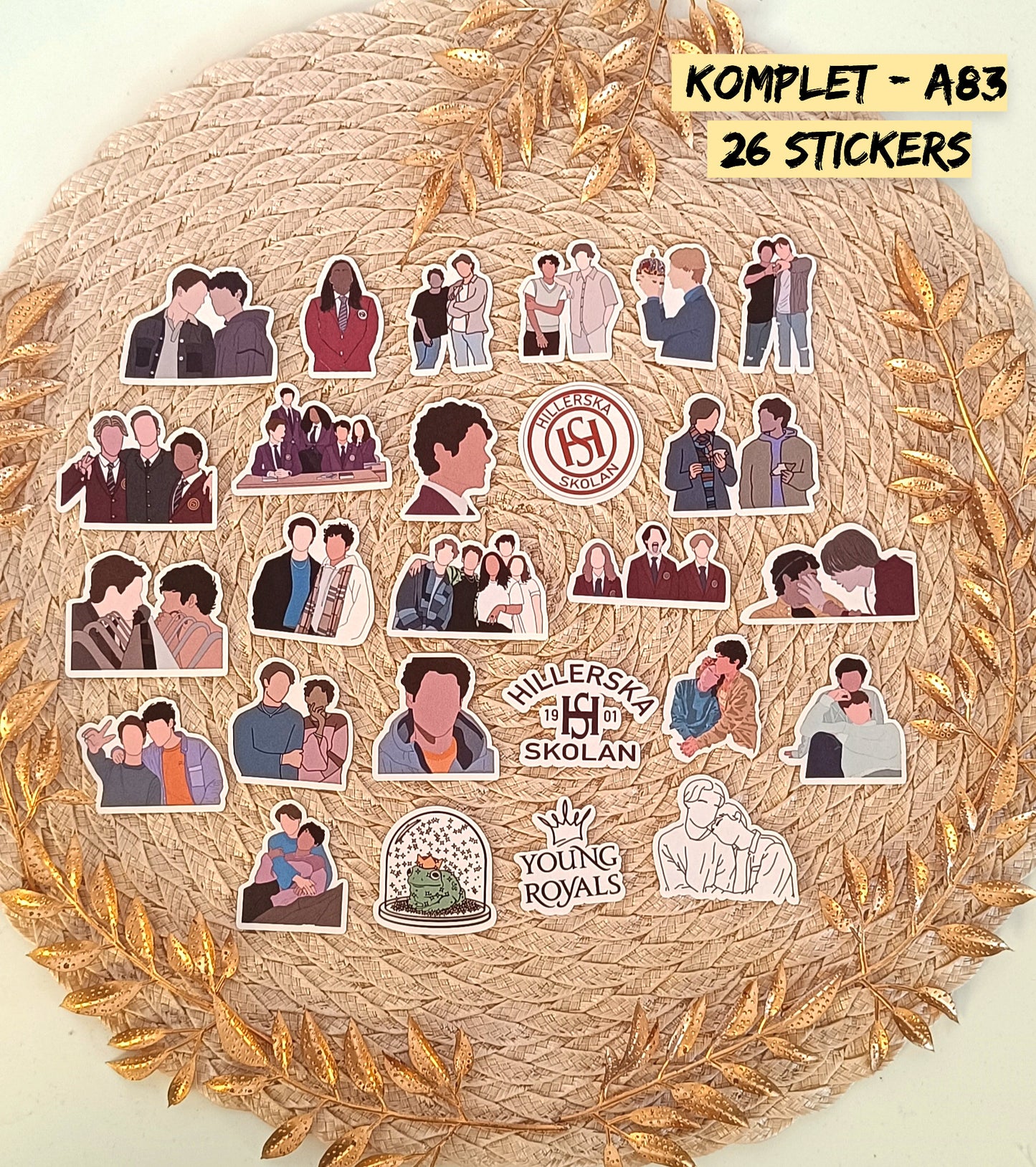 Young Royals Stickers | Netflix Vinyl Pack | Wilhelm & Simon
