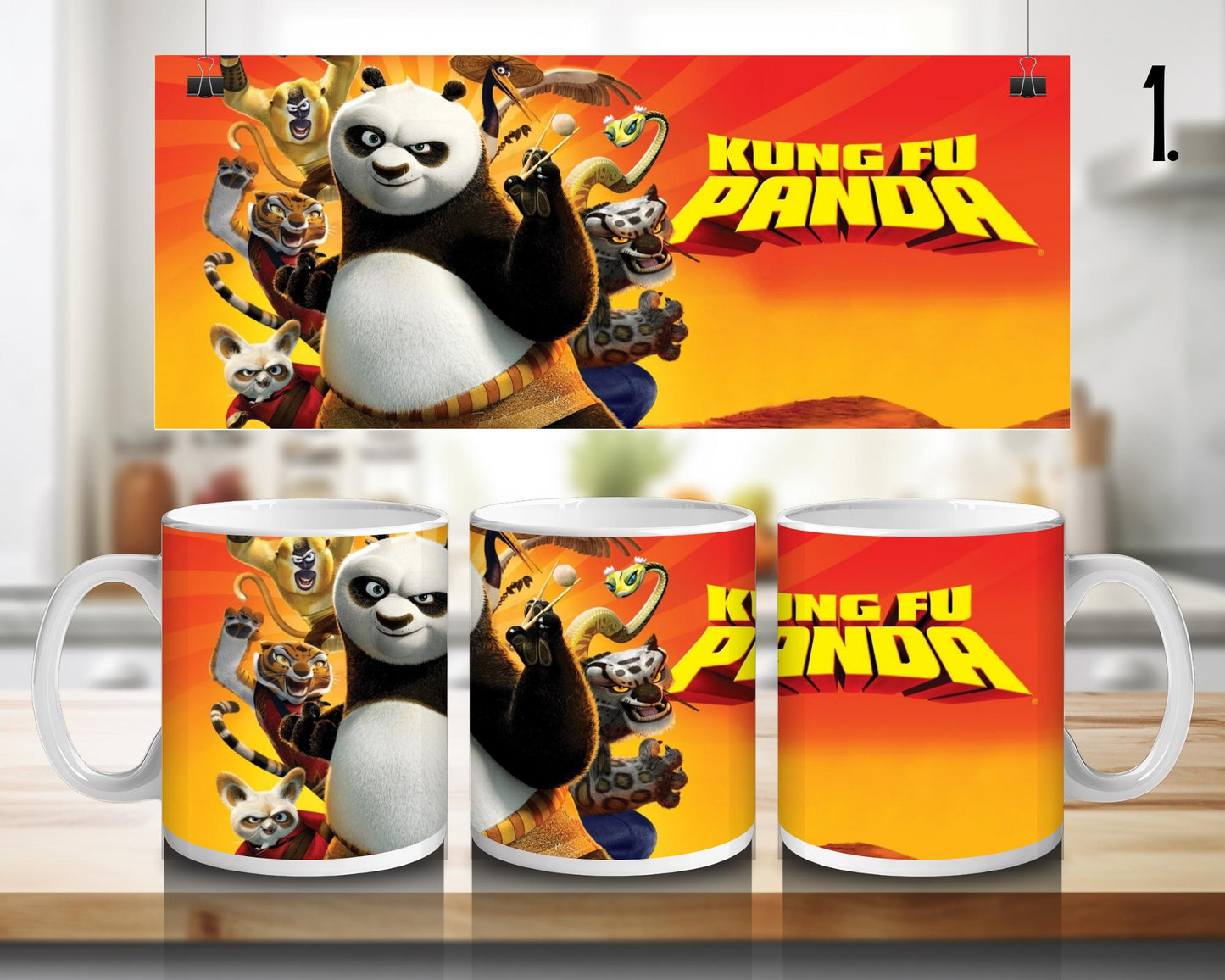 Kung fu panda | 100% CERAMIC MUG, 11Oz = 330ml