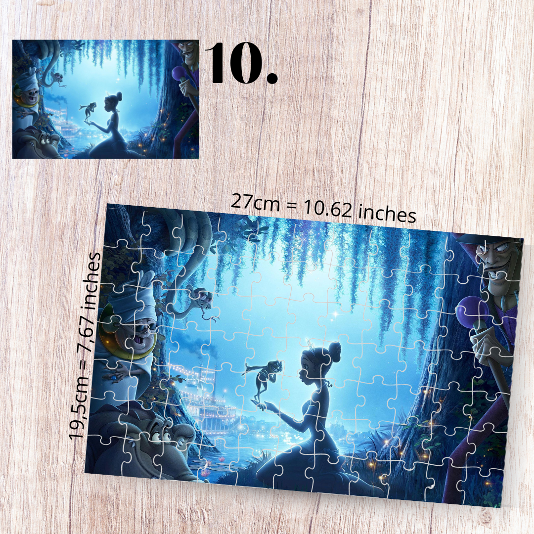 Puzzle 88 elementów – Księżniczka i żaba / The Princess and the Frog