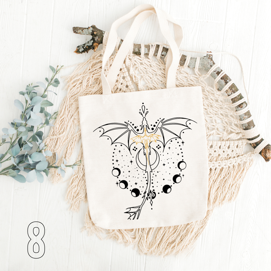 Fourth Wing, Iron Flame, Onyx Storm - 100% Cotton | Tote Bag