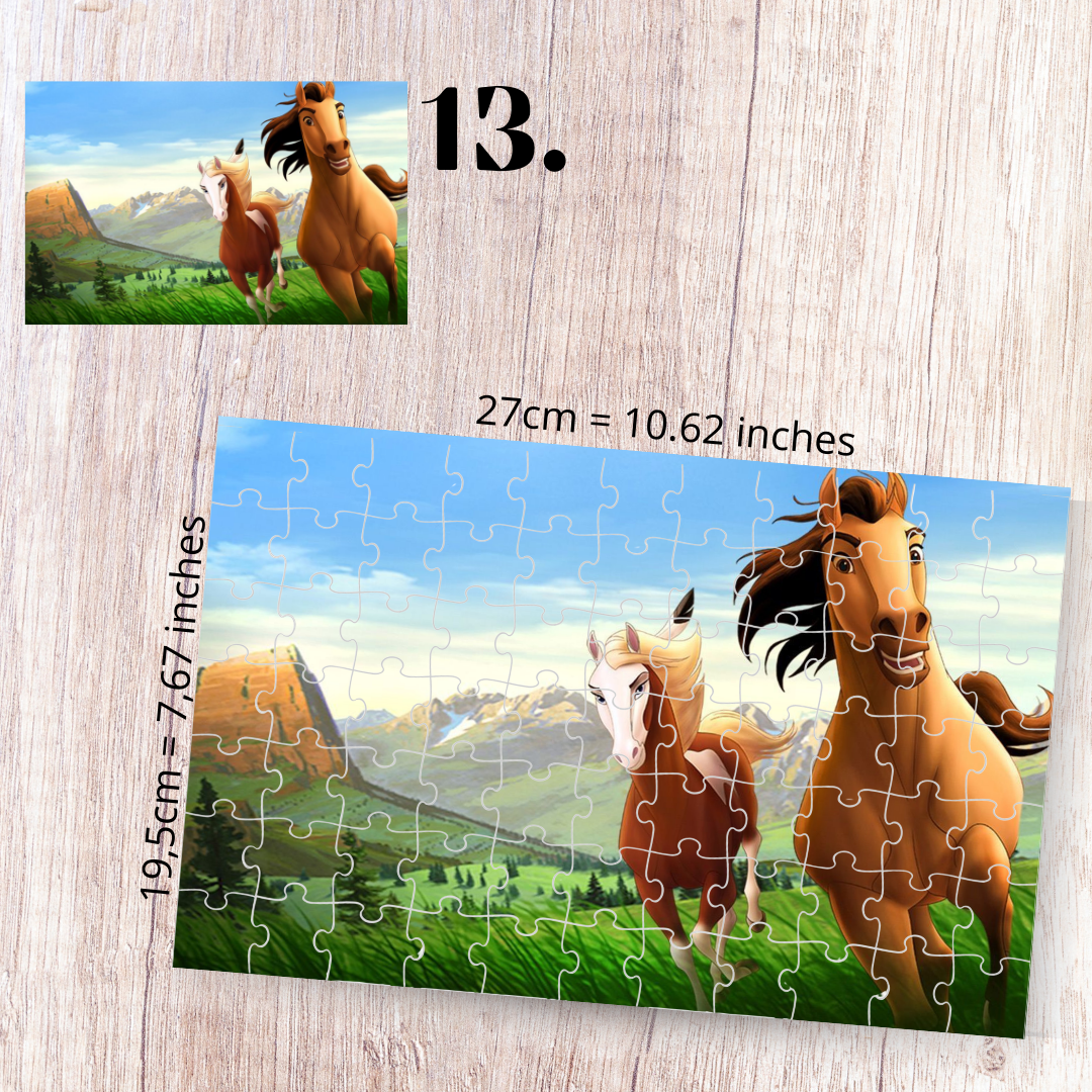 Puzzle 88 elementów – Mustang z Dzikiej Doliny / Spirit: Stallion of the Cimarron