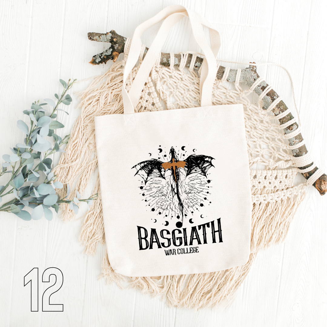 Fourth Wing, Iron Flame, Onyx Storm - 100% Cotton | Tote Bag