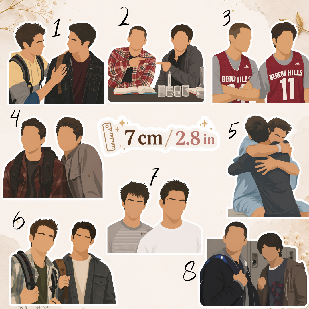 Naklejka – Teen Wolf, Stiles & Scott