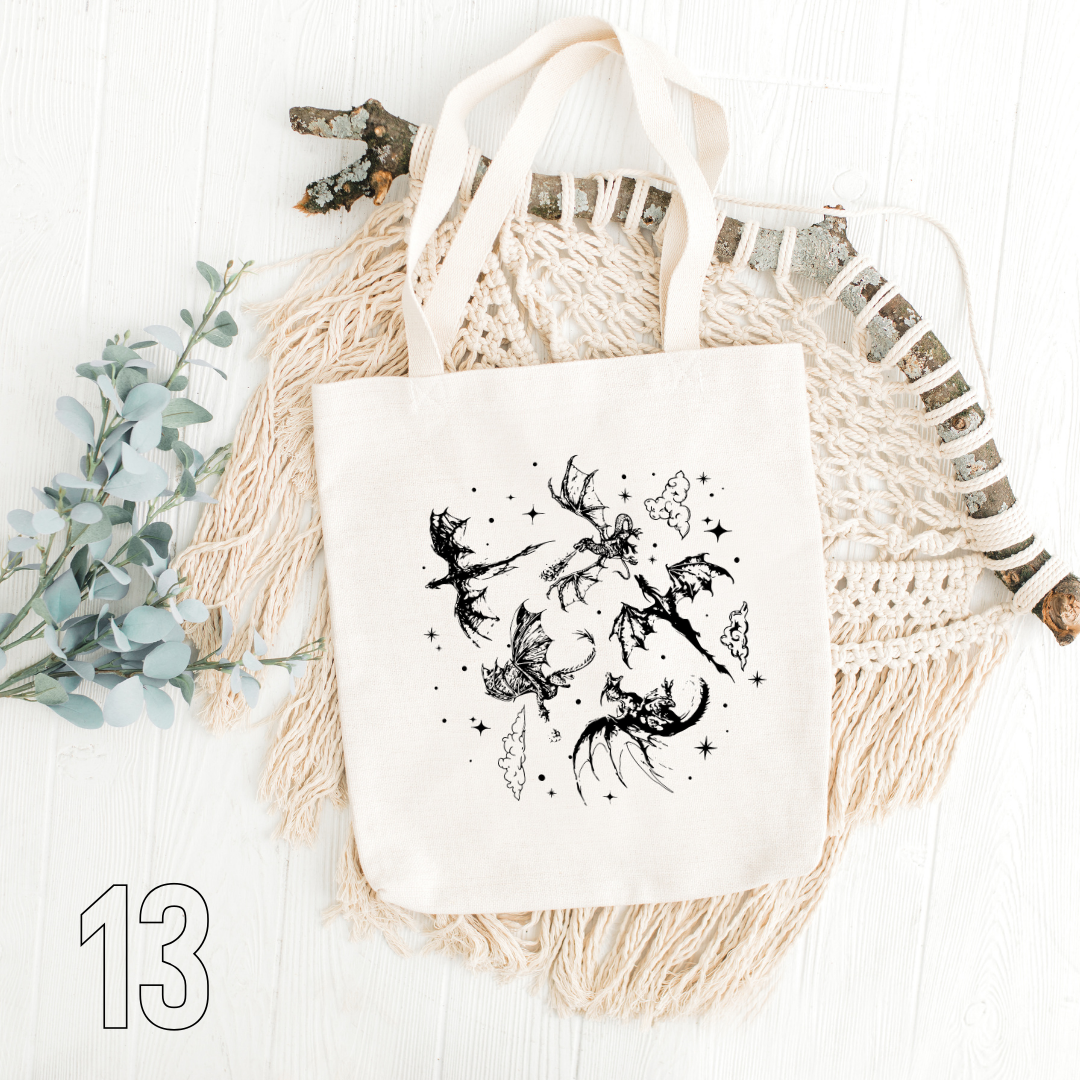 Fourth Wing, Iron Flame, Onyx Storm - 100% Cotton | Tote Bag