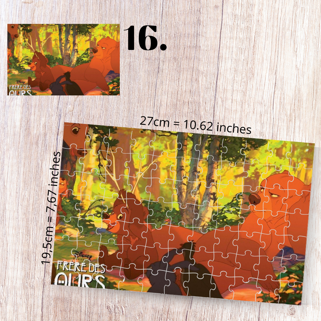 Puzzle 88 elementów – Mój brat niedźwiedź / Brother Bear
