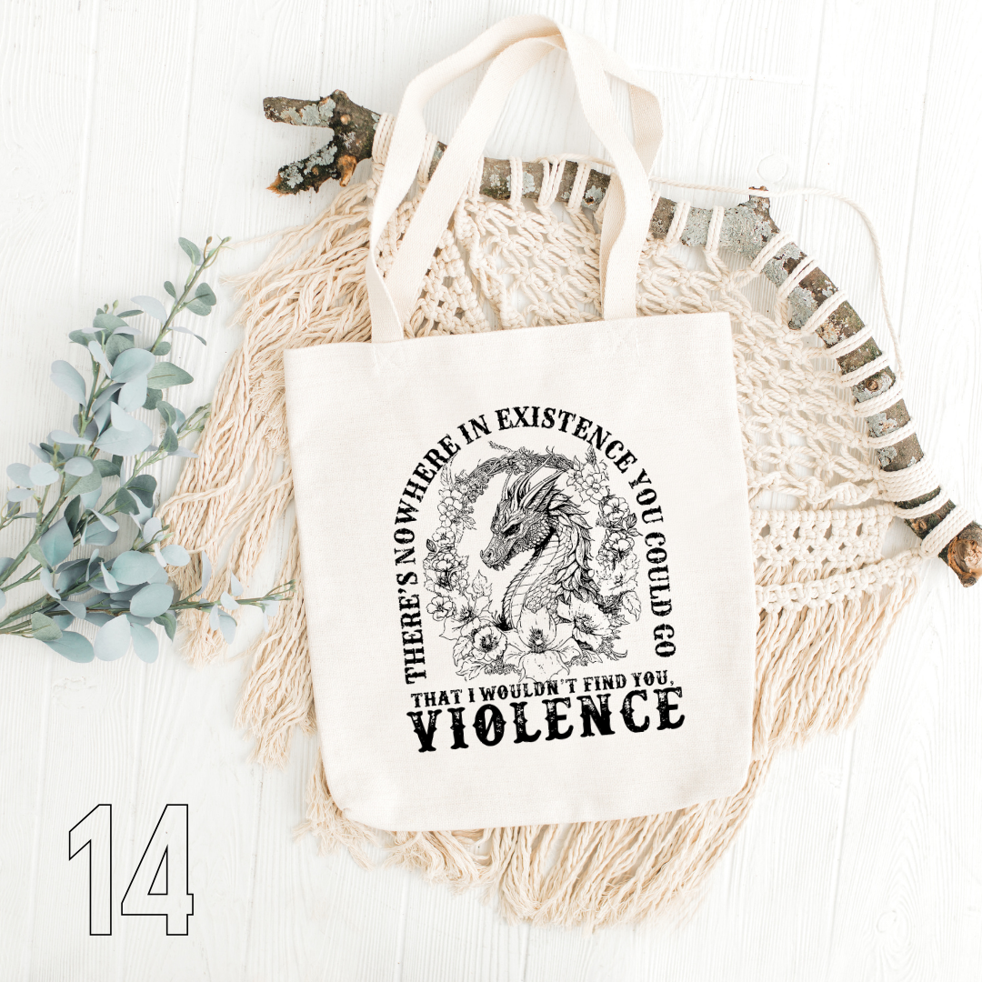 Fourth Wing, Iron Flame, Onyx Storm - 100% Cotton | Tote Bag