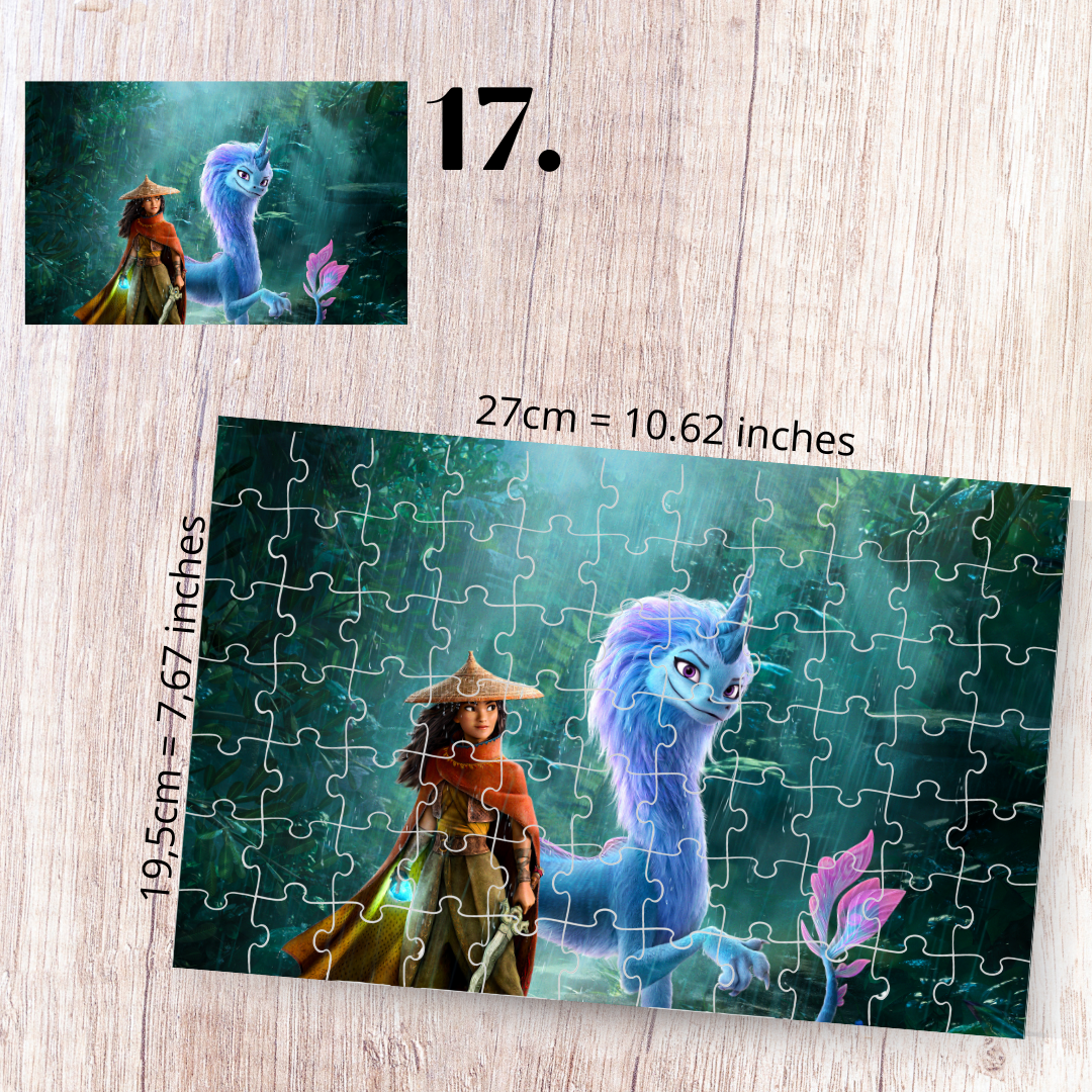 Puzzle 88 elementów – Raya i ostatni smok / Raya and the Last Dragon