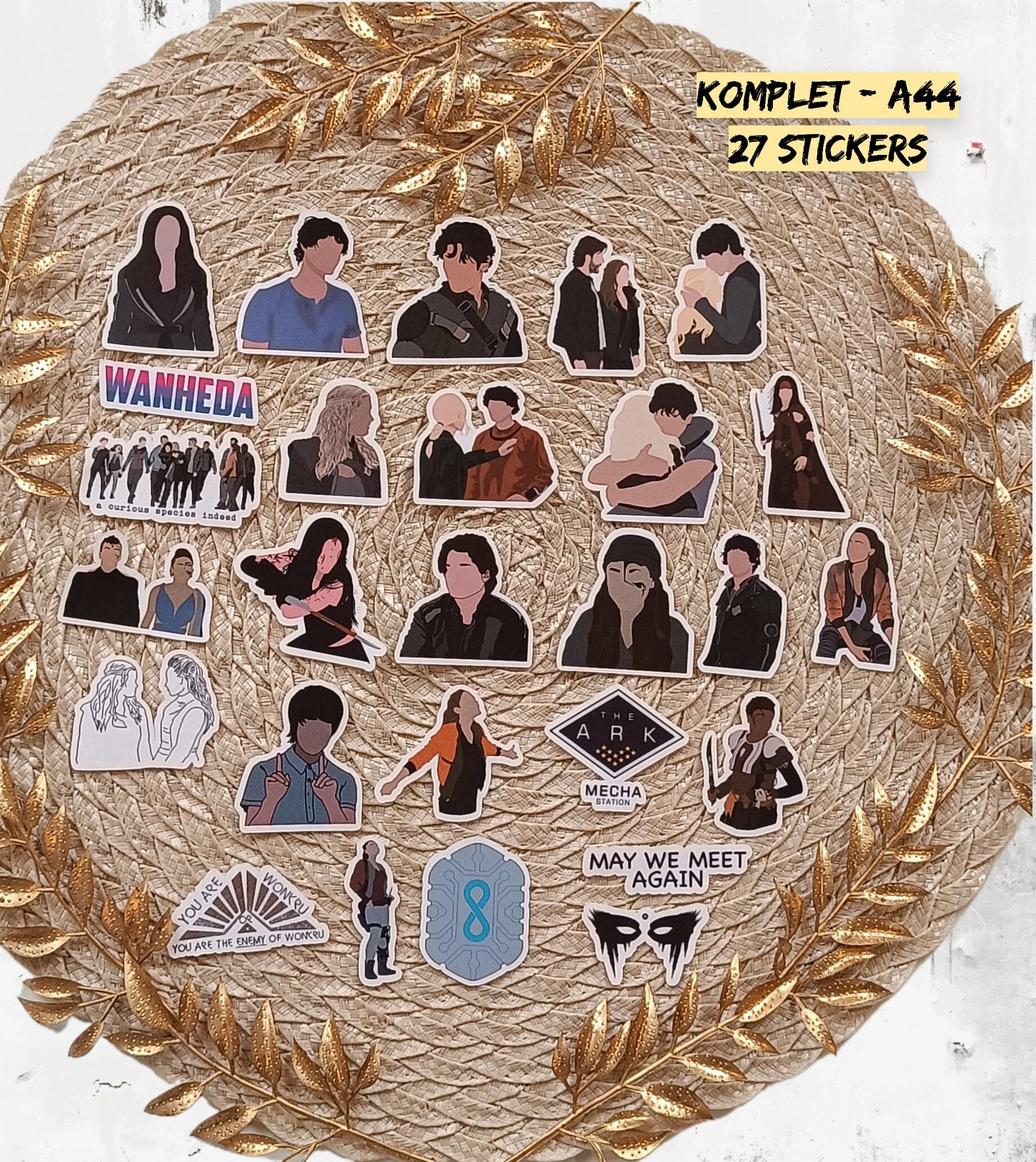 The 100 Stickers | Netflix Sci-Fi Vinyl Pack | Clarke, Bellamy & Octavia