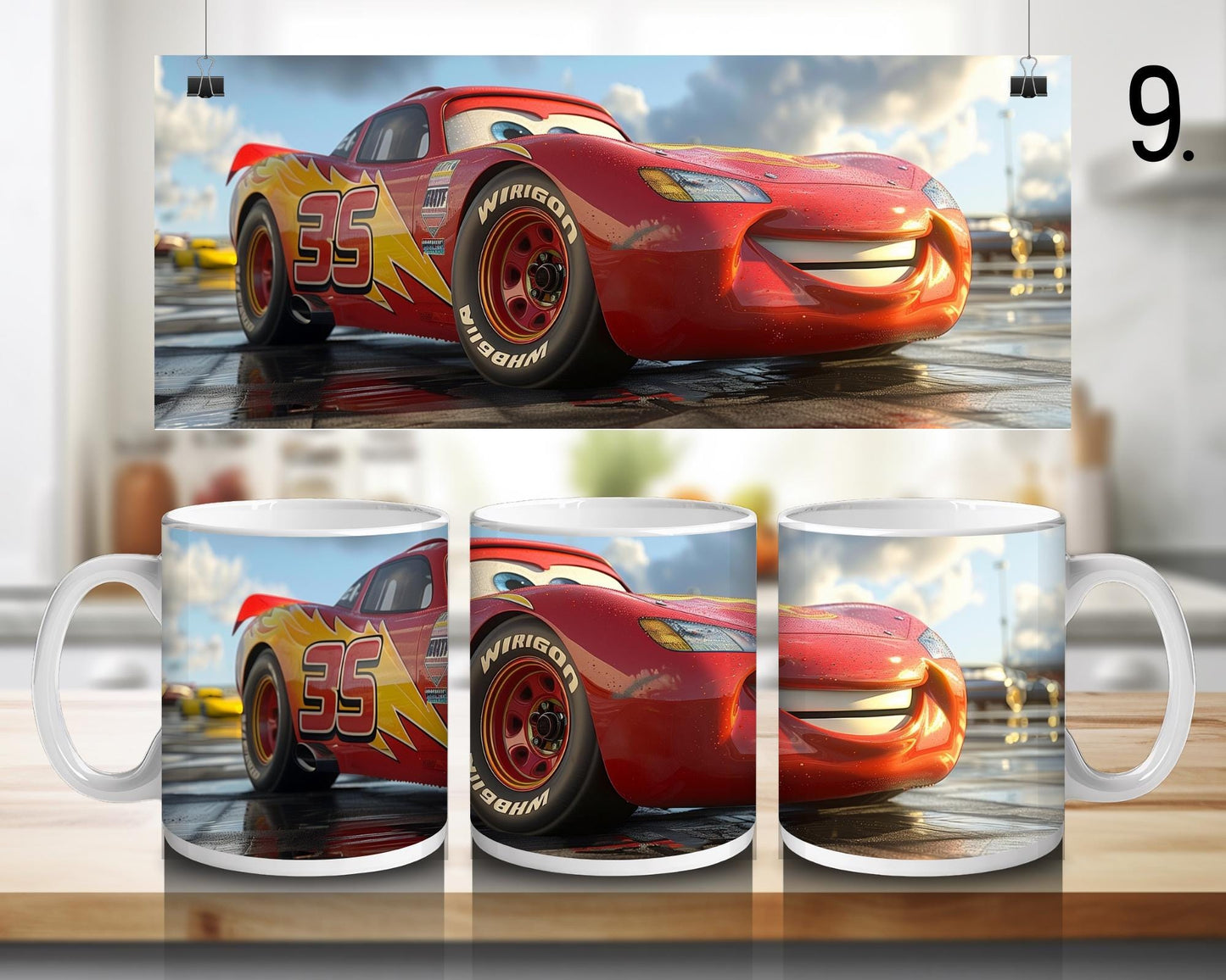 Cars | 100% CERAMIC MUG, 11Oz = 330ml
