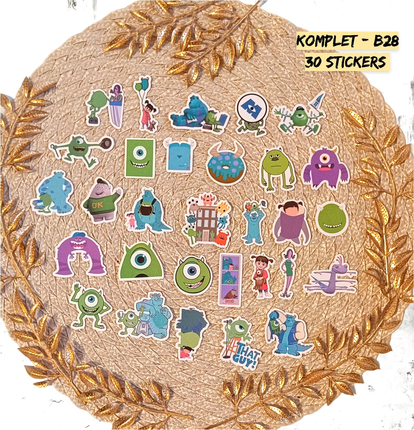 Monsters Stickers | Pixar Vinyl Pack | Sulley & Mike Wazowski