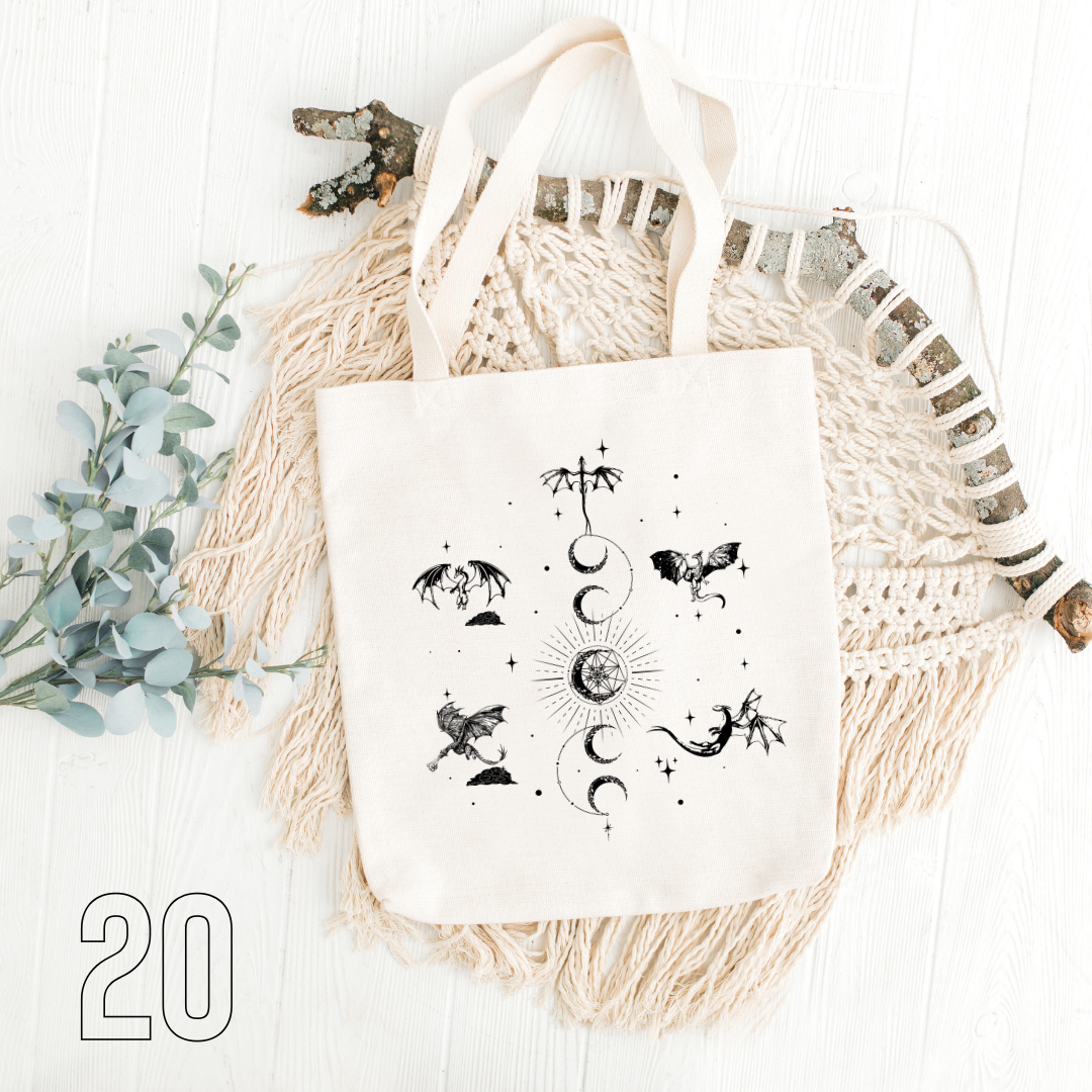 Fourth Wing, Iron Flame, Onyx Storm - 100% Cotton | Tote Bag