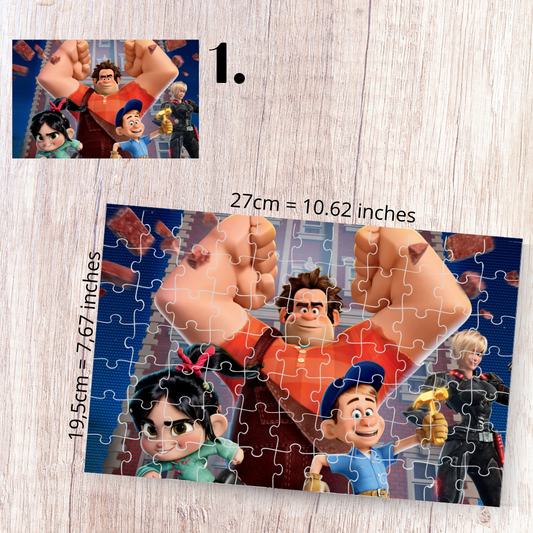 Puzzle Ralph Demolka / Wreck-It Ralph – animacja Disney, gaming art