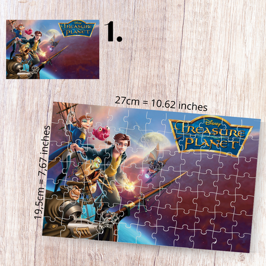 Puzzle Planeta Skarbów / Treasure Planet – animacja Disney, przygoda sci-fi