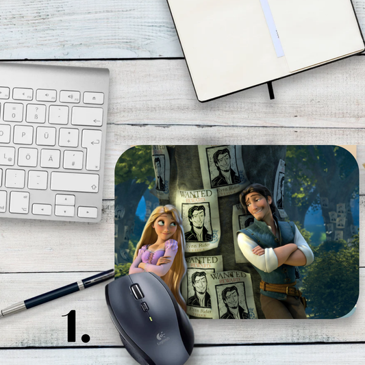 Podkładka pod mysz Zaplątani / Tangled – animacja Disney, Roszpunka i Flynn Rider