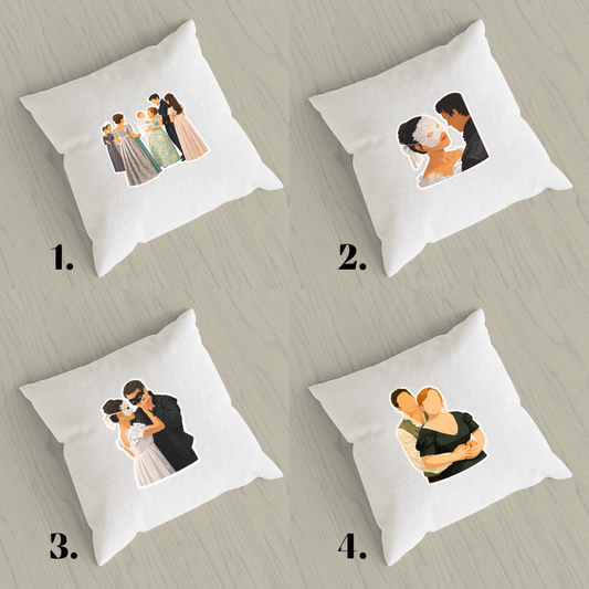 Poszewka na poduszkę Bridgerton / Bridgerton – romans regencji, dekoracja wnętrza