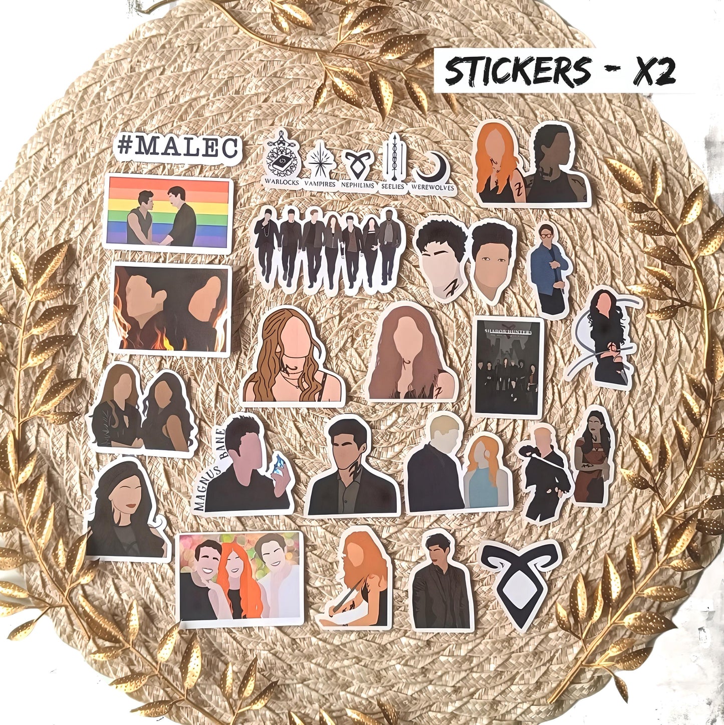 Shadowhunters Stickers | Mortal Instruments Vinyl Sticker Pack