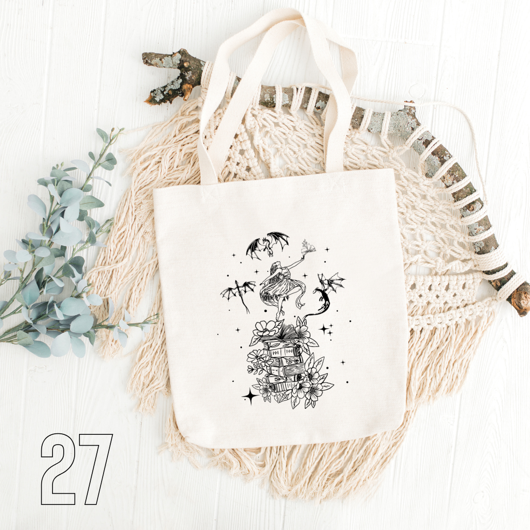 Fourth Wing, Iron Flame, Onyx Storm - 100% Cotton | Tote Bag