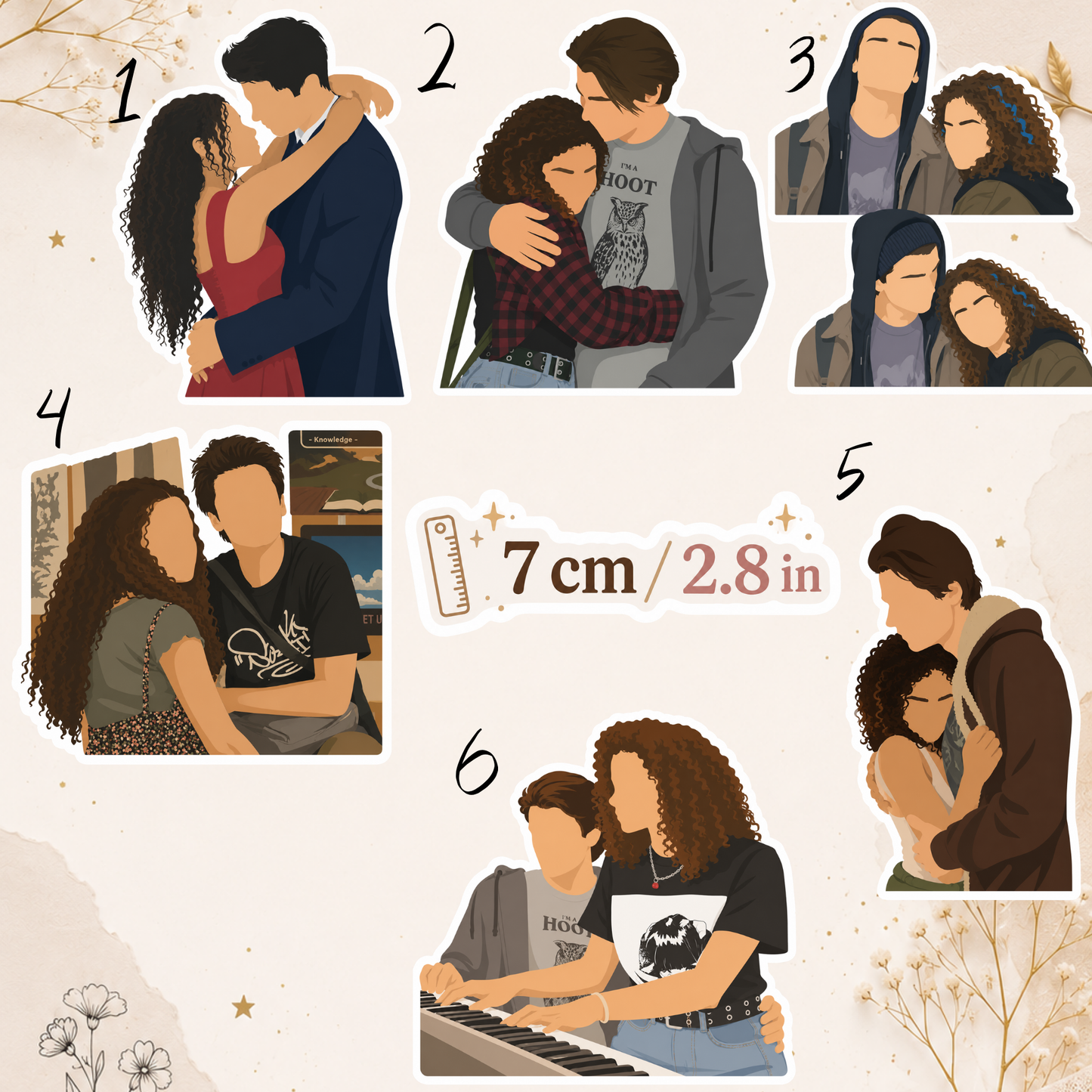 Naklejka – Ginny & Georgia, Ginny & Marcus