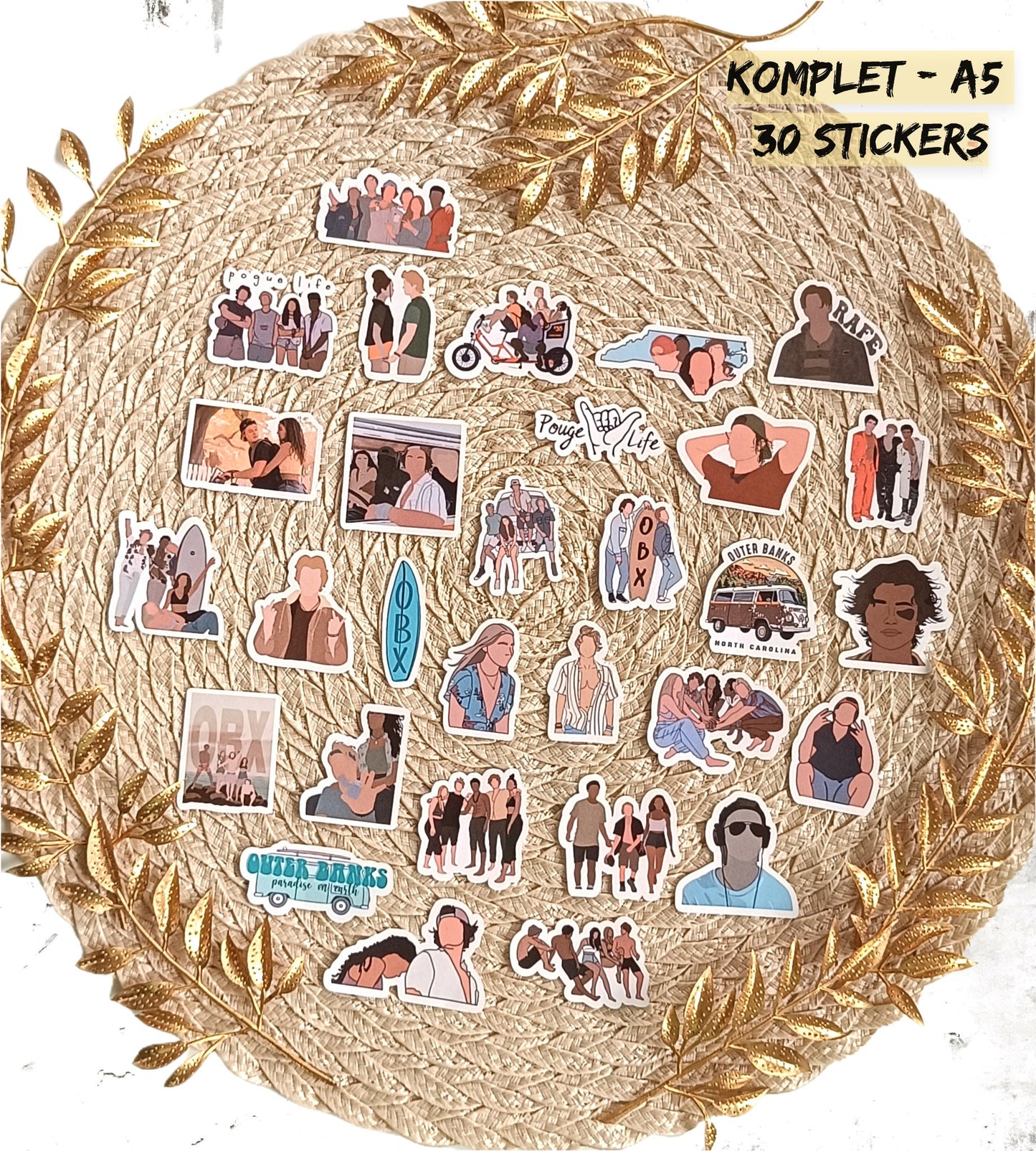 Outer Banks Stickers | Netflix Vinyl Sticker Pack | Pogues