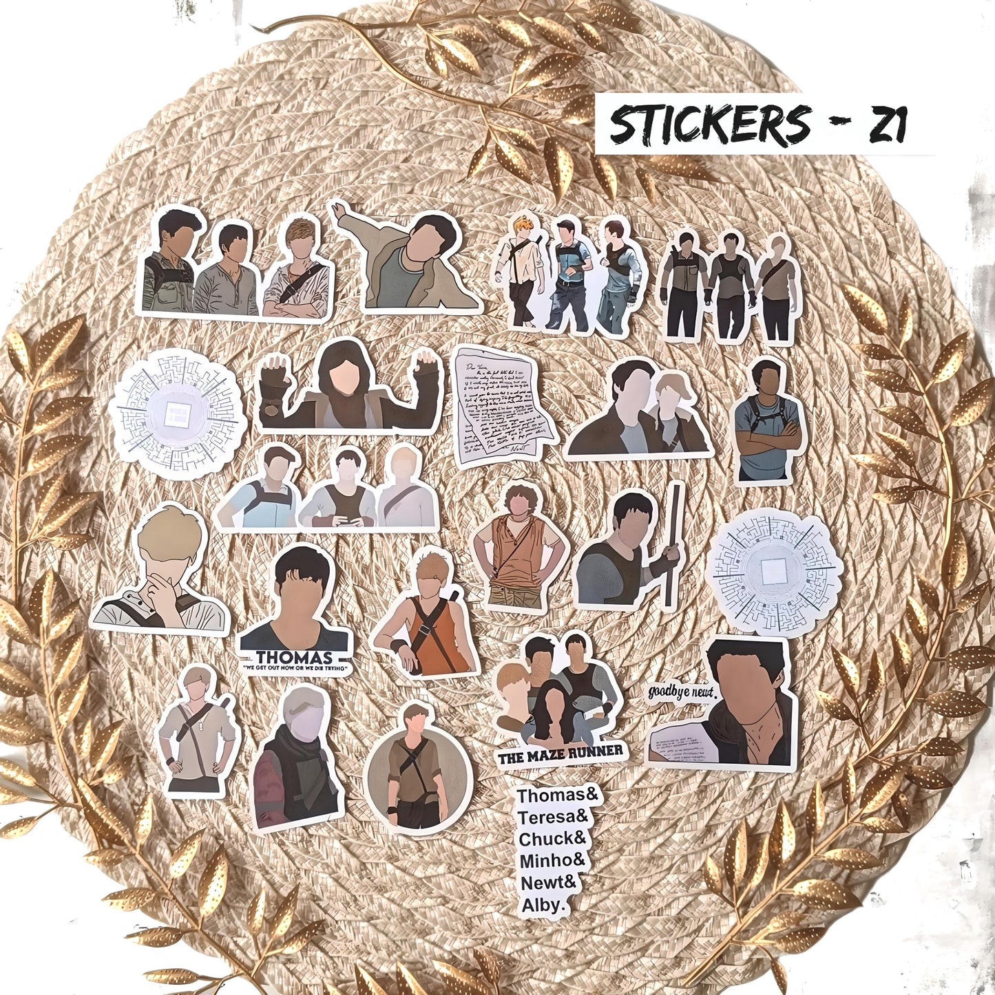 The Maze Runner Stickers | Dystopian Vinyl Sticker Pack
