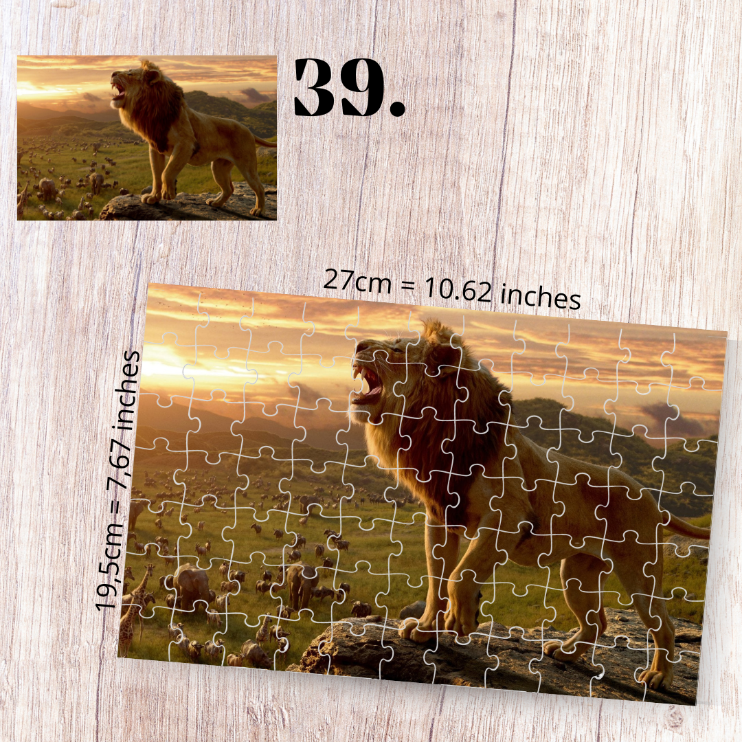 Puzzle 88 elementów – Król Lew / The Lion King