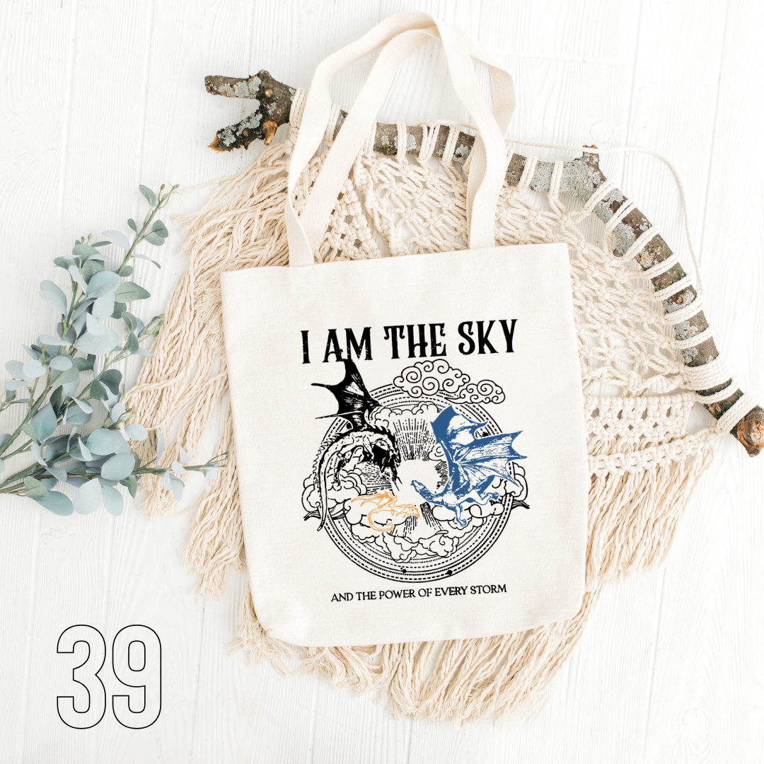 Fourth Wing, Iron Flame, Onyx Storm - 100% Cotton | Tote Bag