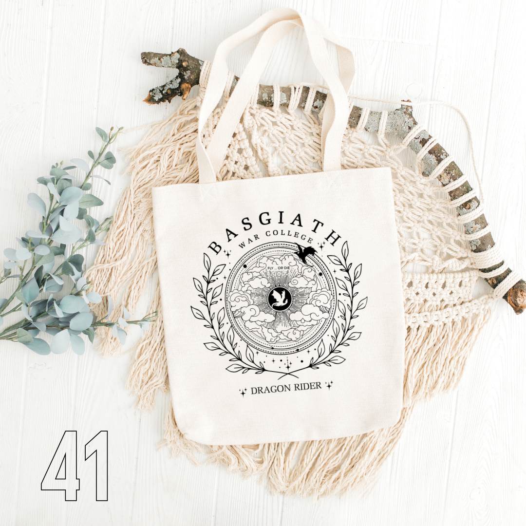 Fourth Wing, Iron Flame, Onyx Storm - 100% Cotton | Tote Bag