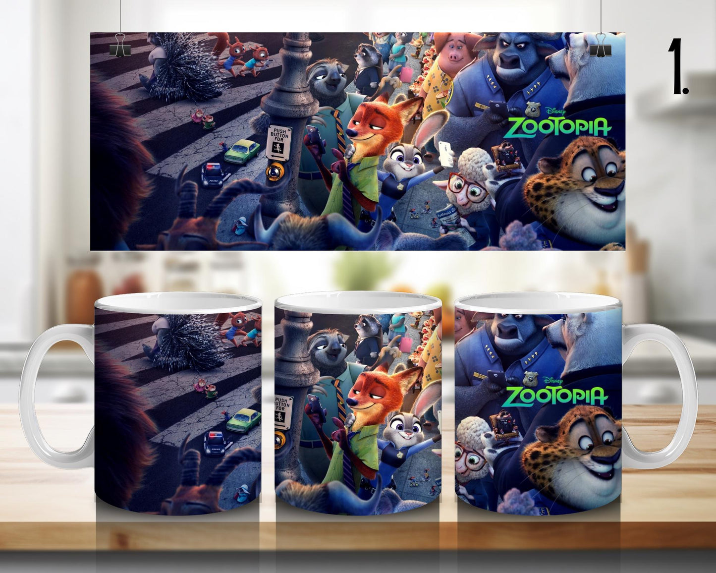 Zootopia | 100% CERAMIC MUG, 11Oz = 330ml