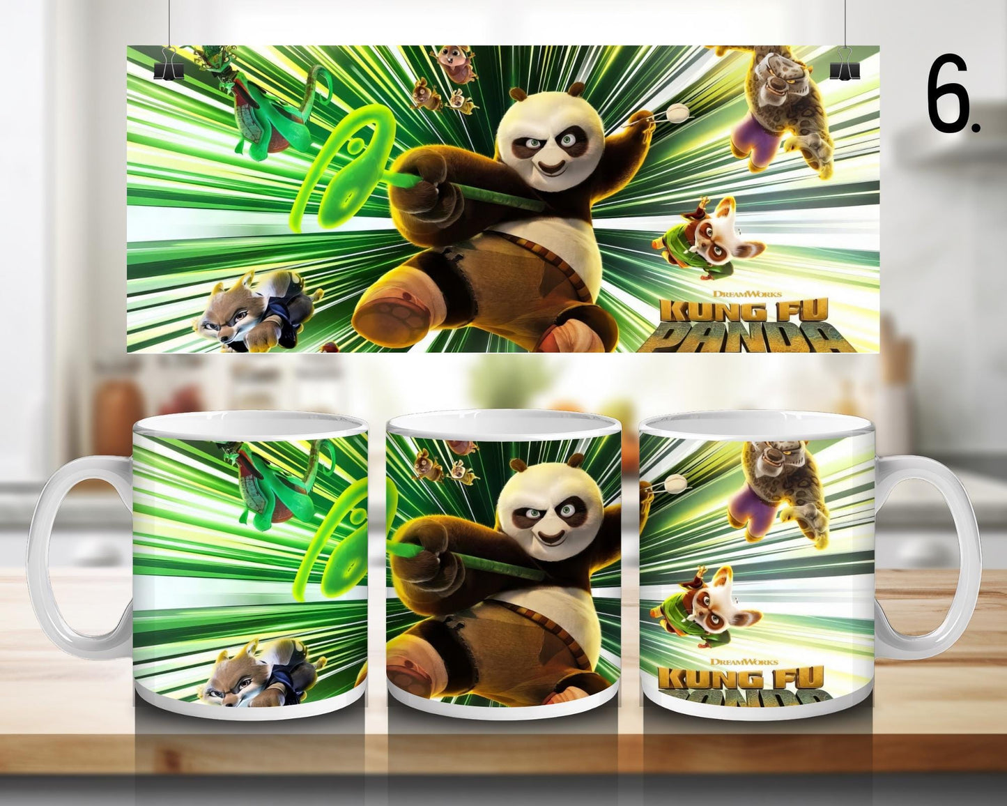 Kung fu panda | 100% CERAMIC MUG, 11Oz = 330ml
