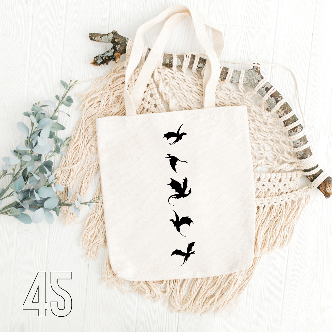 Fourth Wing, Iron Flame, Onyx Storm - 100% Cotton | Tote Bag