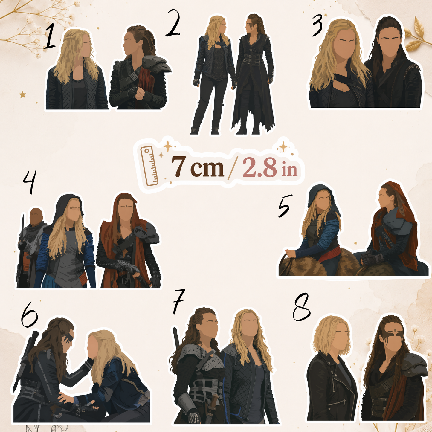 Naklejka – The 100, Lexa & Clarke