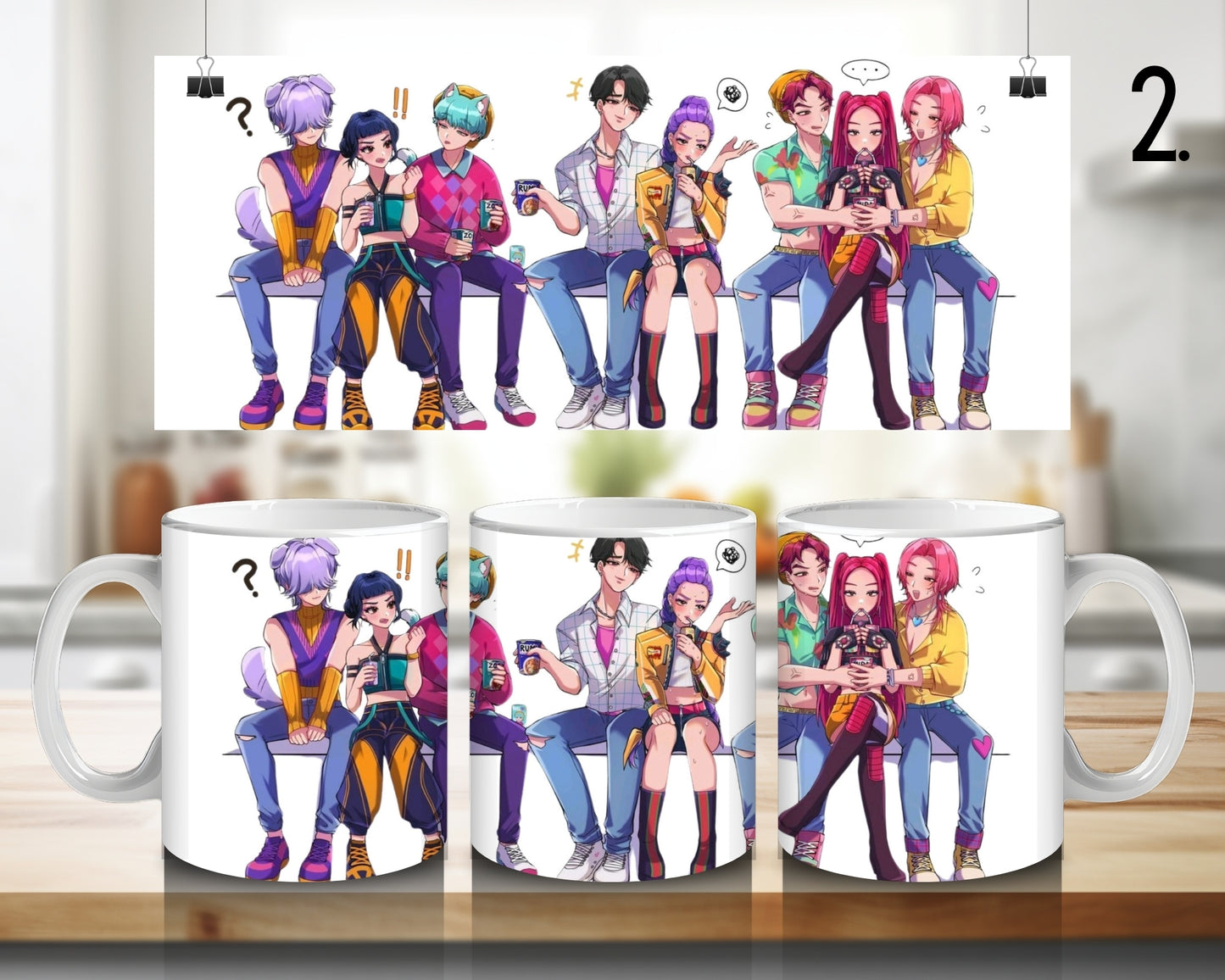 Kpop Demon Hunters | 100% CERAMIC MUG, 11Oz = 330ml