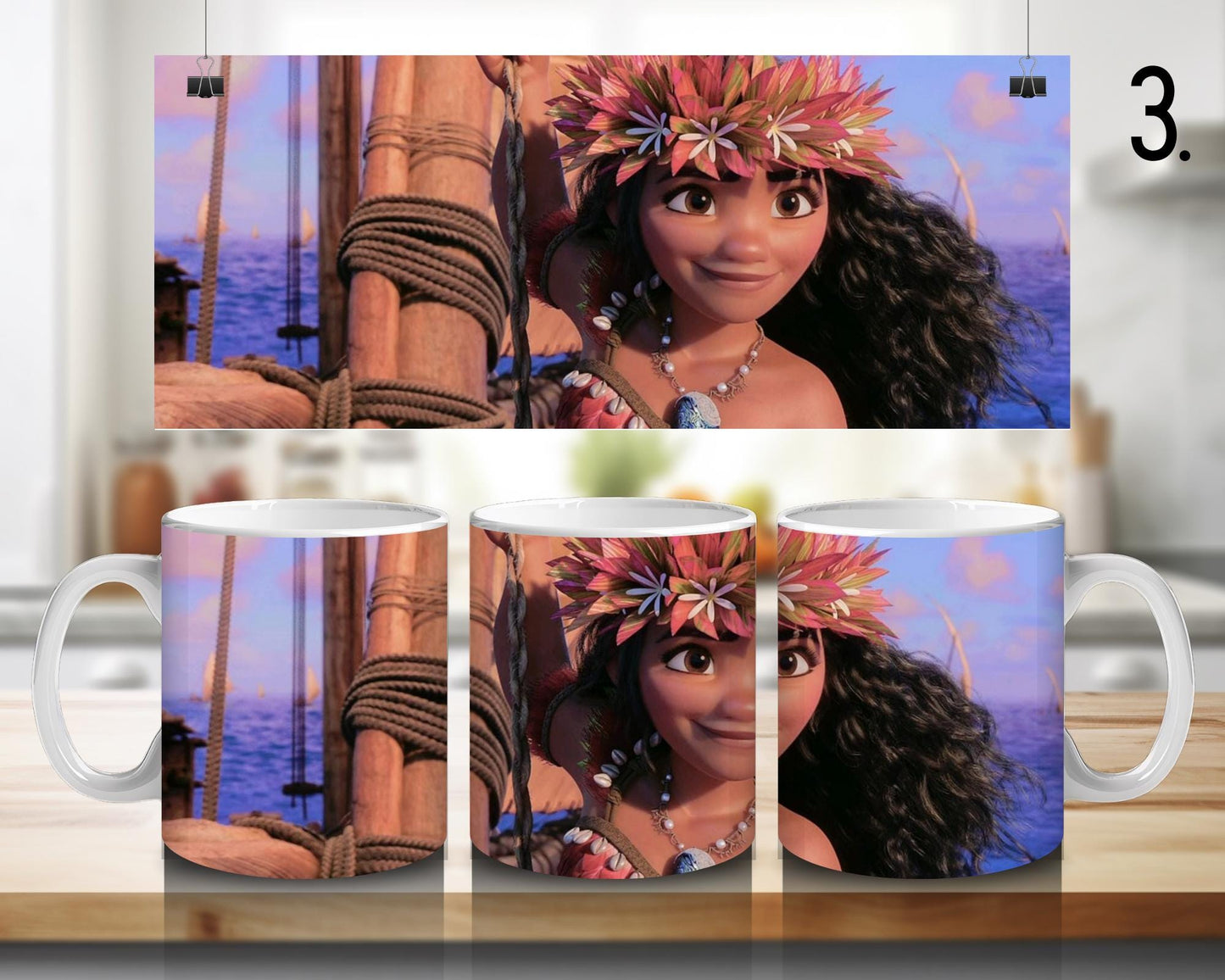 Moana | 100% CERAMIC MUG, 11Oz = 330ml