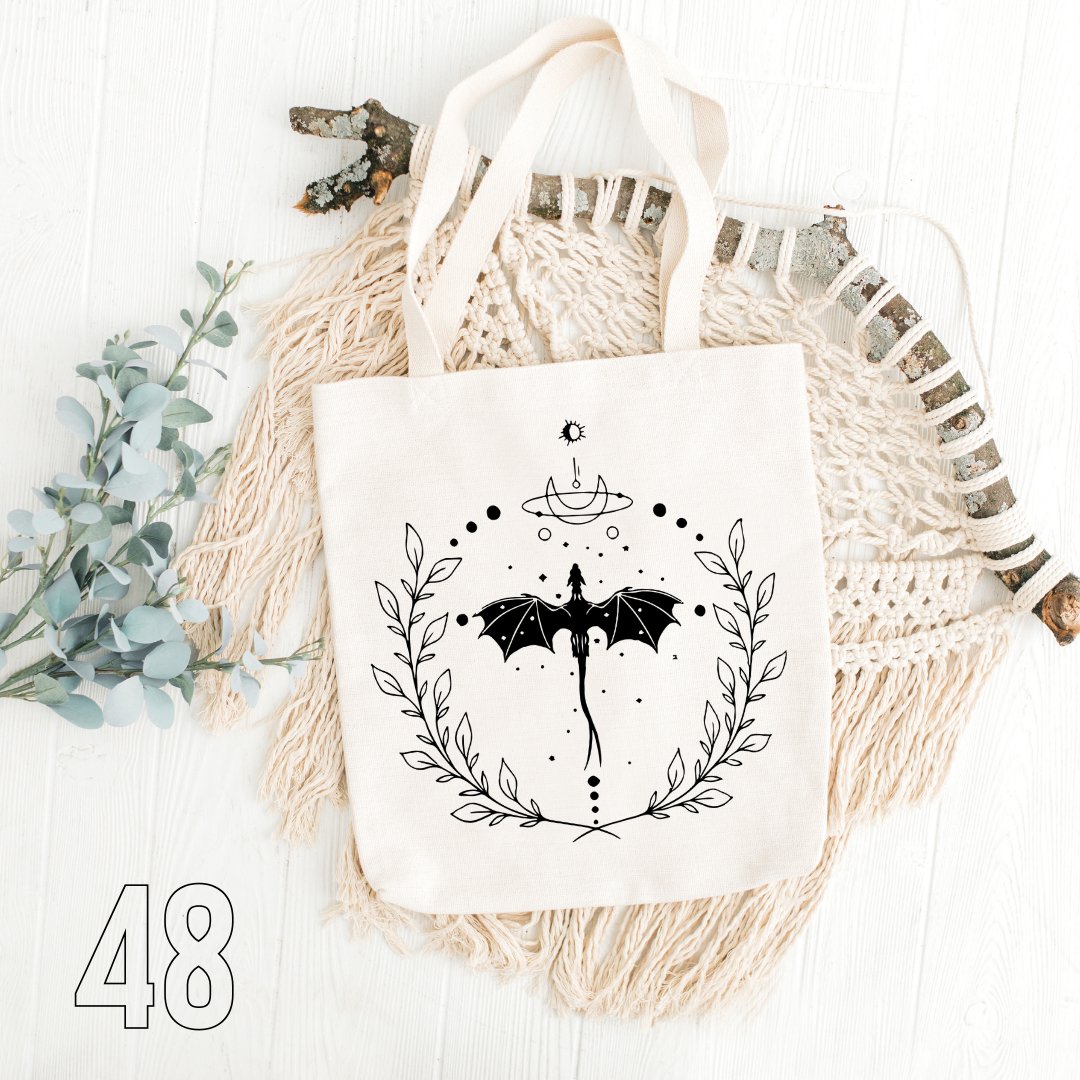 Fourth Wing, Iron Flame, Onyx Storm - 100% Cotton | Tote Bag