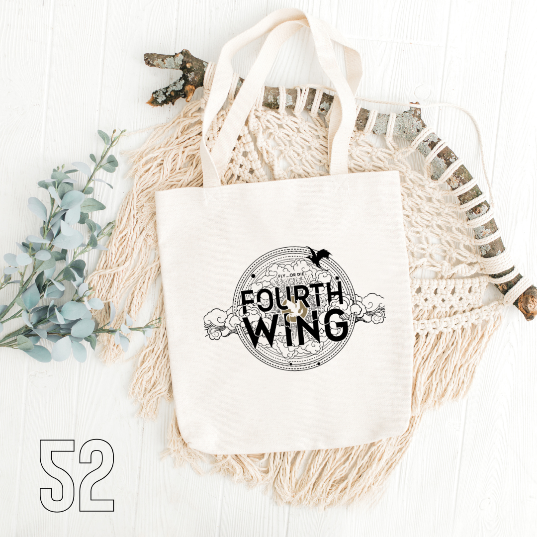 Fourth Wing, Iron Flame, Onyx Storm - 100% Cotton | Tote Bag