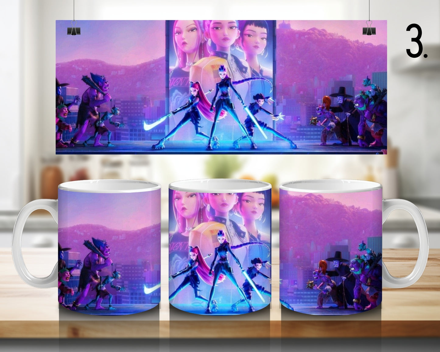 Kpop Demon Hunters | 100% CERAMIC MUG, 11Oz = 330ml