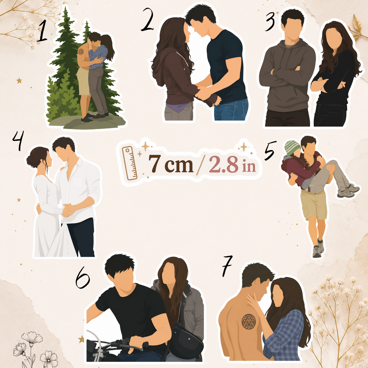 Naklejka – Zmierzch / Twilight, Jacob & Bella