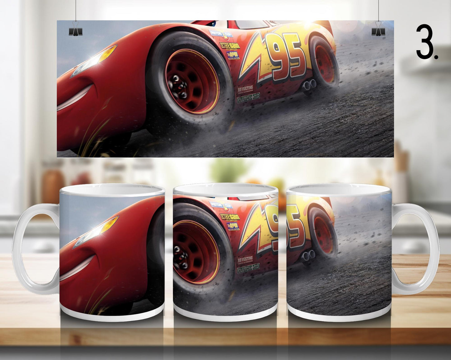 Cars | 100% CERAMIC MUG, 11Oz = 330ml