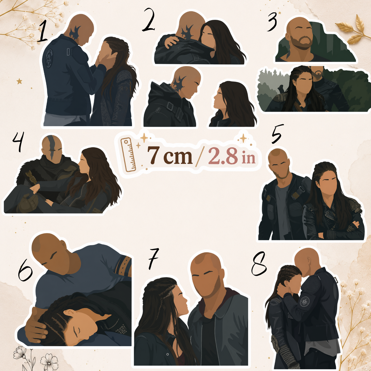 Naklejka – The 100, Lincoln & Octavia
