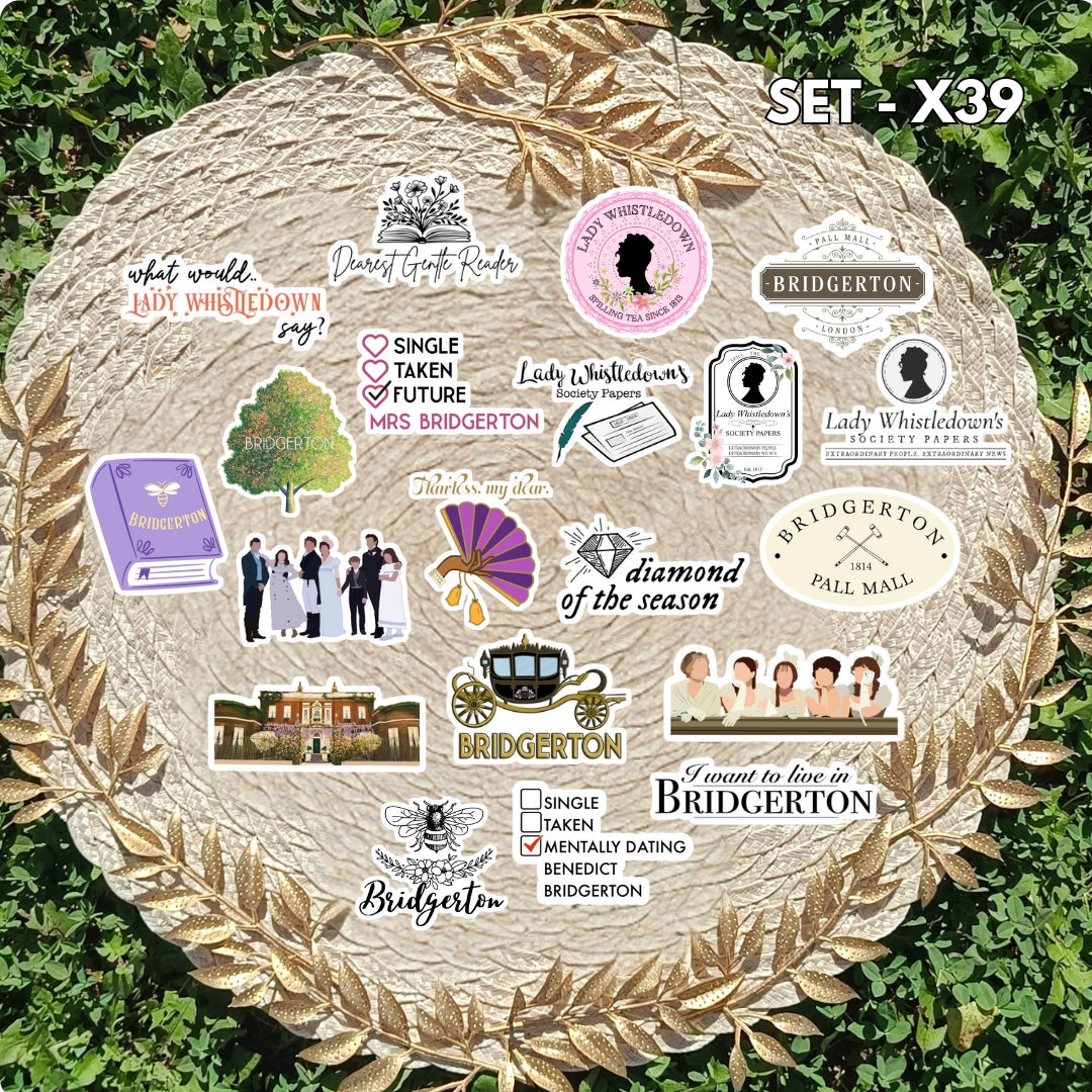 Bridgerton Stickers | Regency Aesthetic Vinyl Sticker Pack