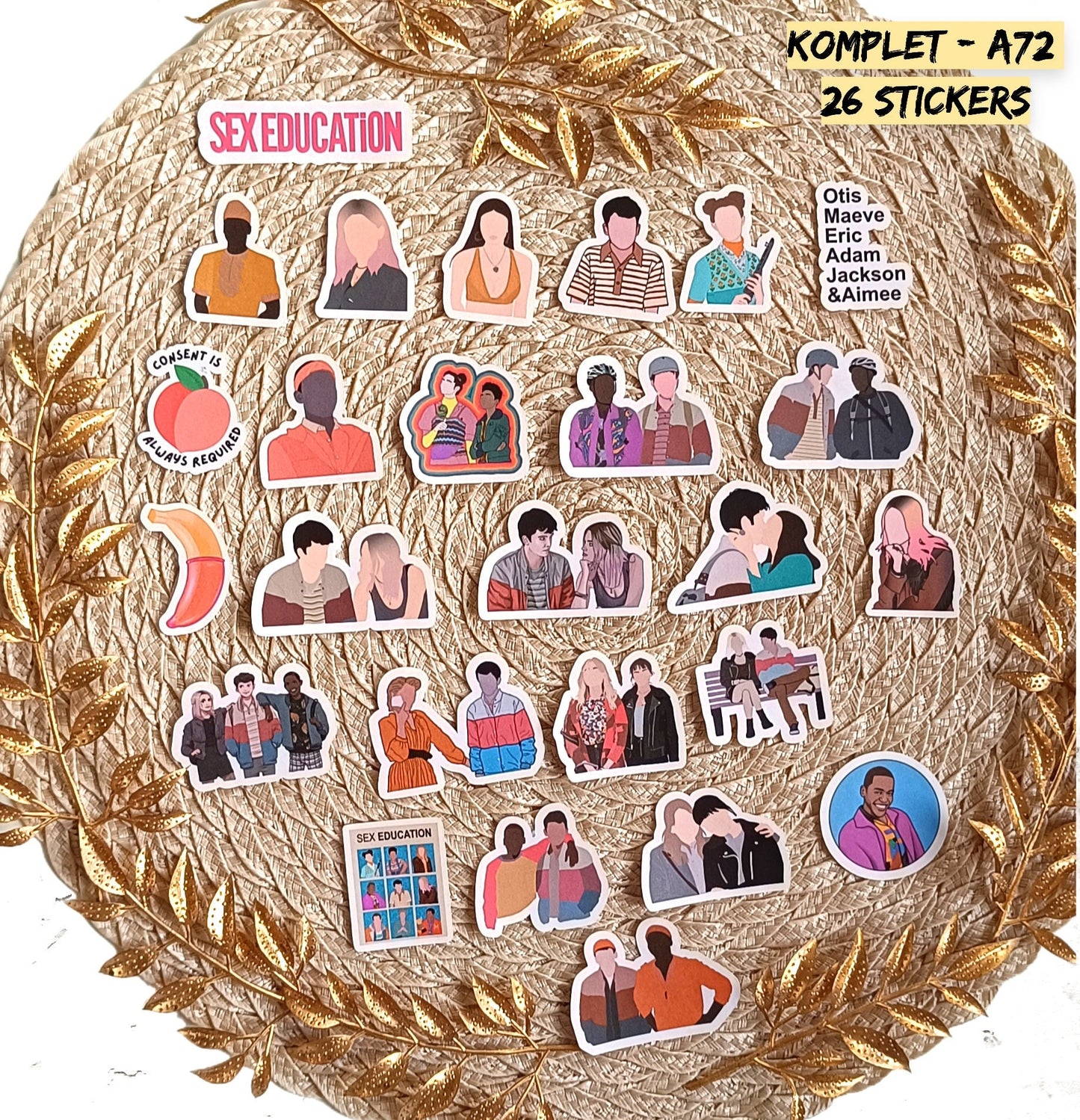 Sex Education Stickers | Netflix Vinyl Pack | Otis, Maeve & Eric