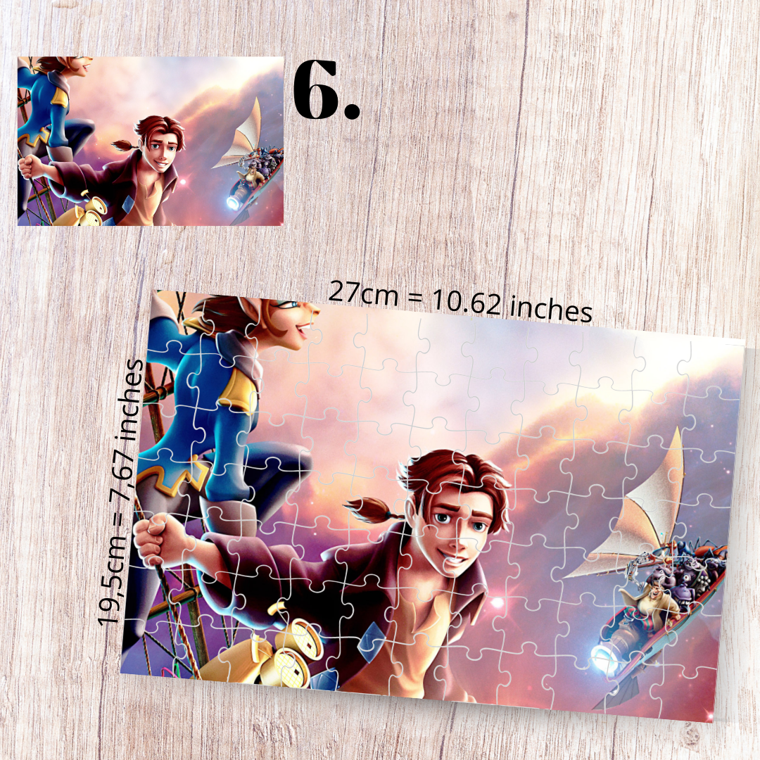 Puzzle 88 elementów – Planeta skarbów / Treasure Planet