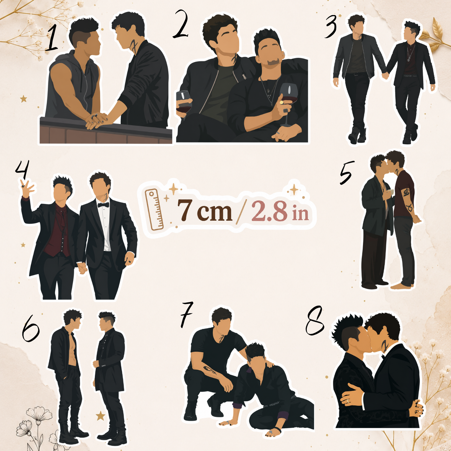 Naklejka – Shadowhunters, Magnus & Alec