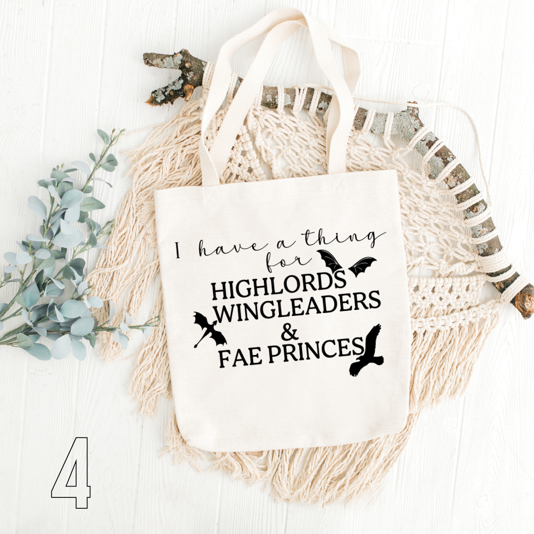 Fourth Wing, Iron Flame, Onyx Storm - 100% Cotton | Tote Bag