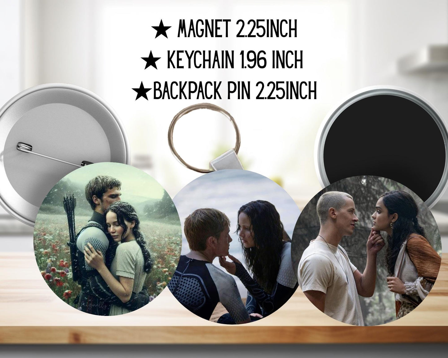 The Hunger Games | Backpack pin | Magnet | Keychain