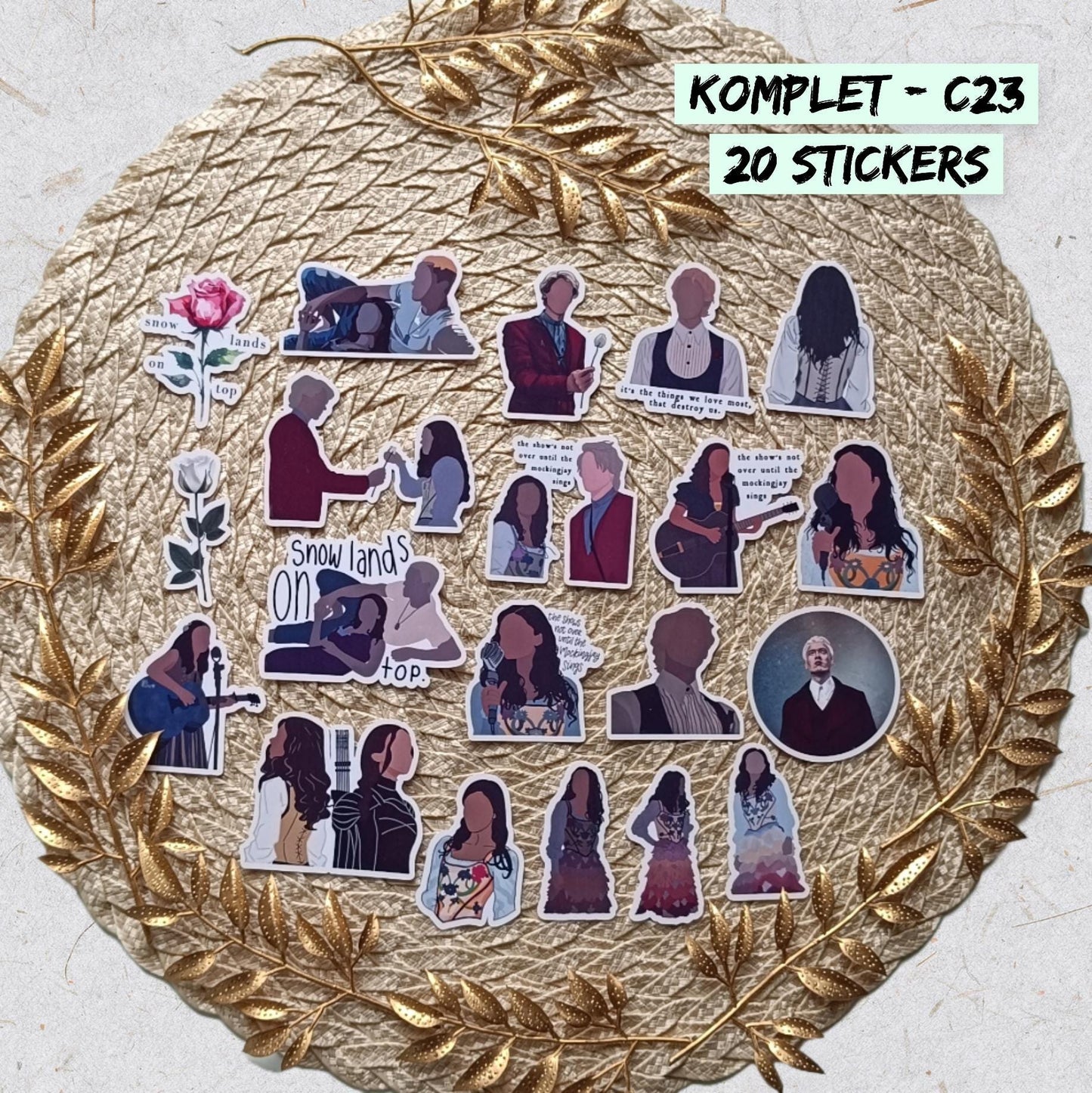 The Hunger Games Stickers | Dystopian Vinyl Sticker Pack