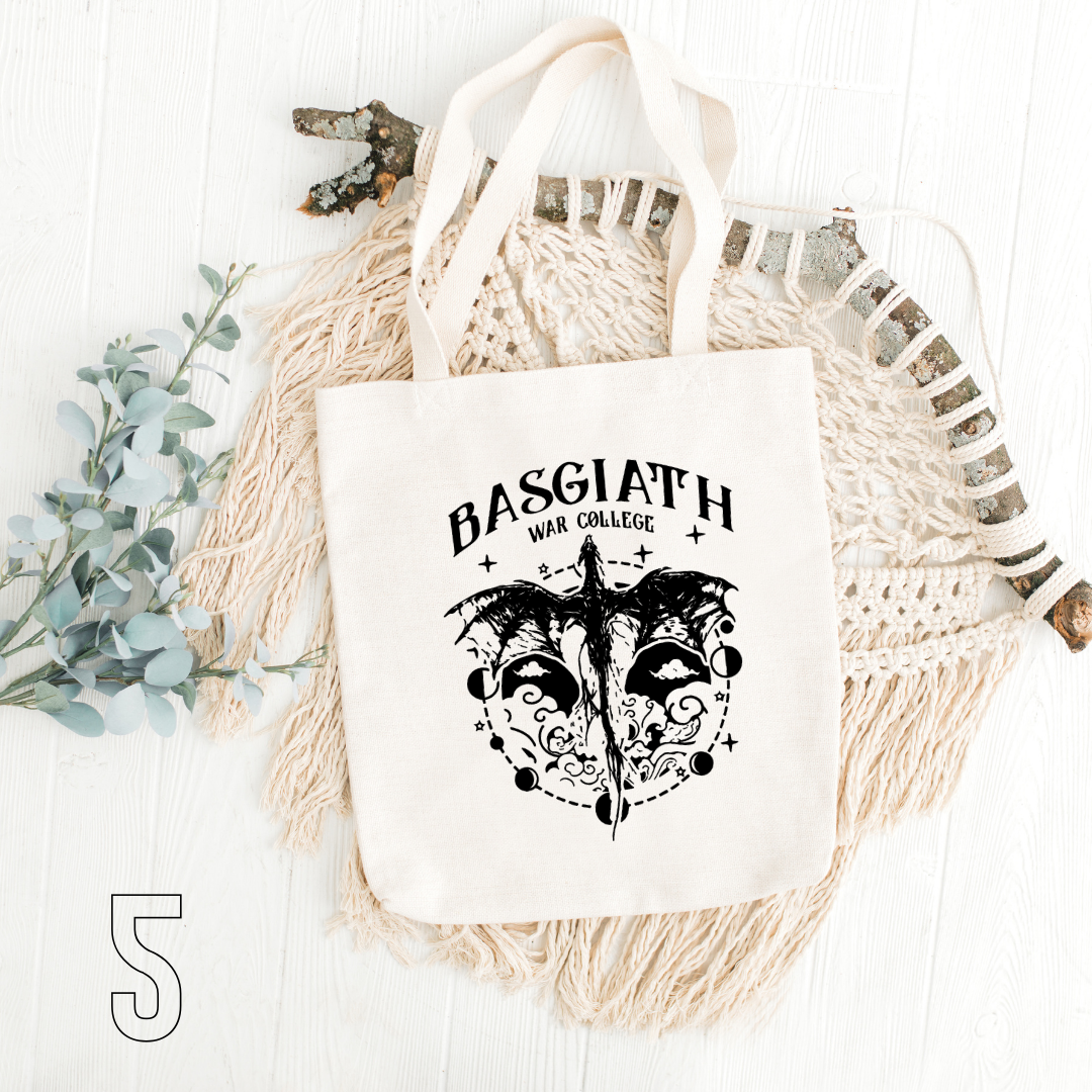 Fourth Wing, Iron Flame, Onyx Storm - 100% Cotton | Tote Bag