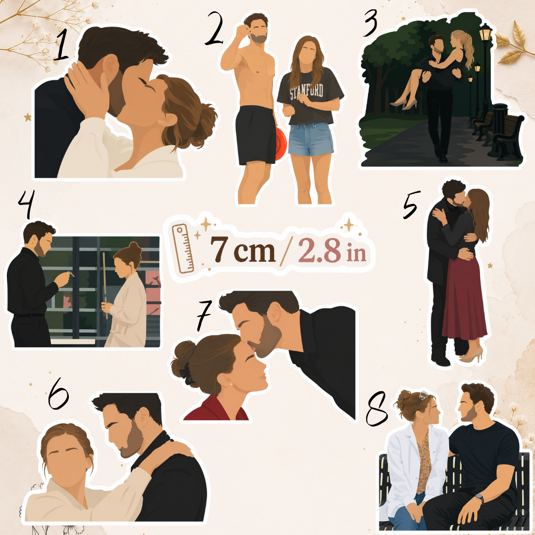 Naklejka – Hipoteza miłości / The Love Hypothesis, Olive & Adam