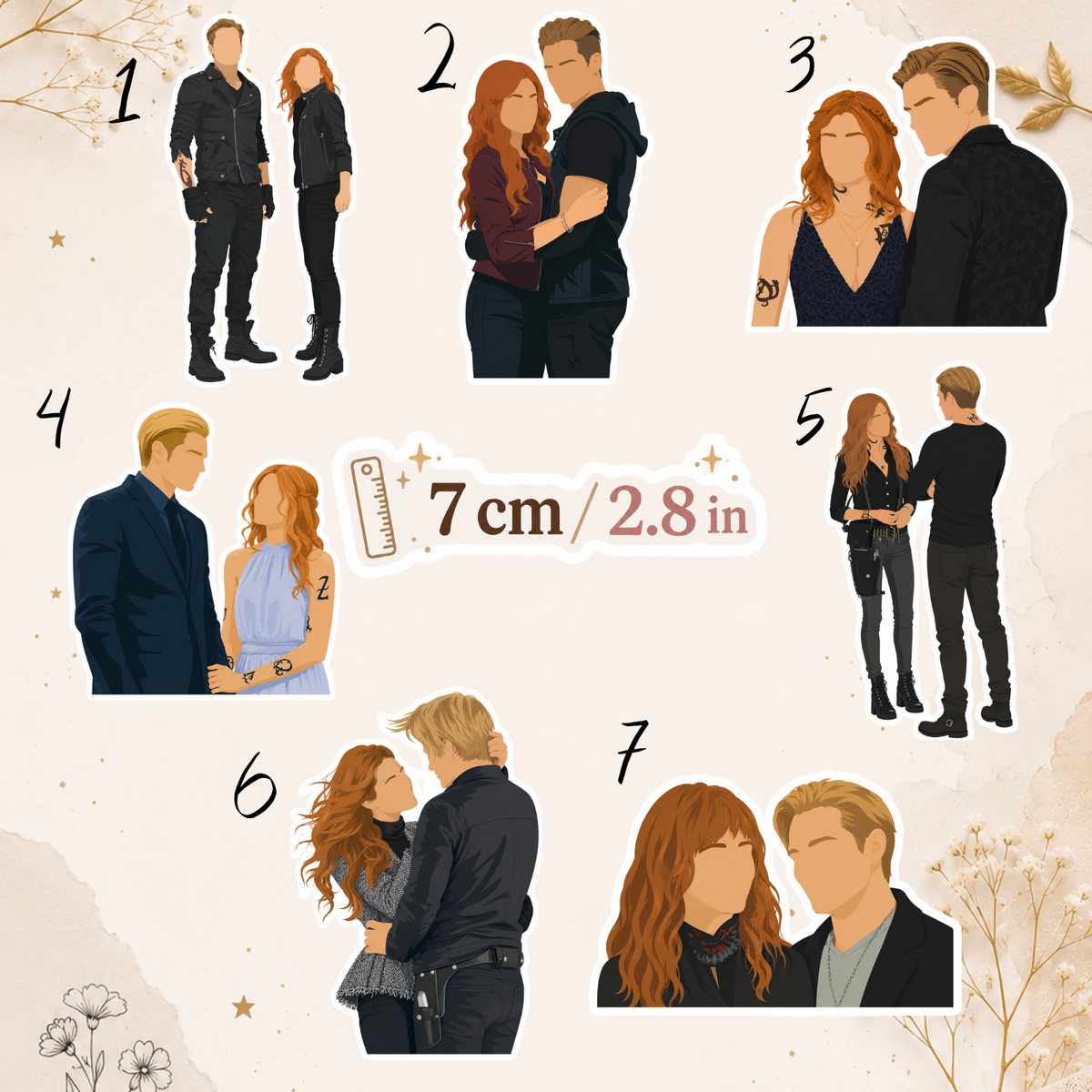 Naklejka – Shadowhunters, Jace & Clary